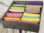 Organisateur de sous-vêtements pour tiroir de garde-robe 8 compartiments