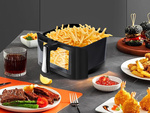 Frituurpann ilma rasvata frituurpann air fryer suur küpsetamiseks 1400 w 10 l