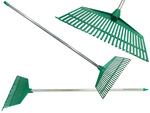 Gartenharte für grasblätter leichter kunststoffstamm aluminium 40cm