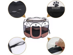 Enclos pliable pour chien lit pour animal de compagnie cage pour chat grand chenil léger