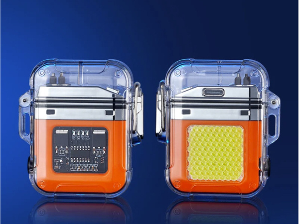 Plazminis žiebtuvėlis su led lempa elektrinis usb