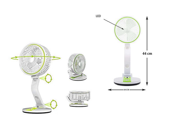 Ventilator pliabil lampă de birou wireless ventilator de birou în picioare