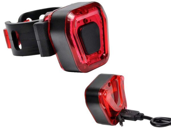 Kolesarska zadnja luč 14 vodila za kolo rdeča svetloba močna zadnja baterija usb