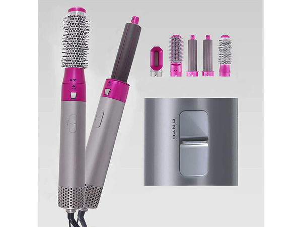 Hair dryer hair straightener curling iron 5-in-1 kit
