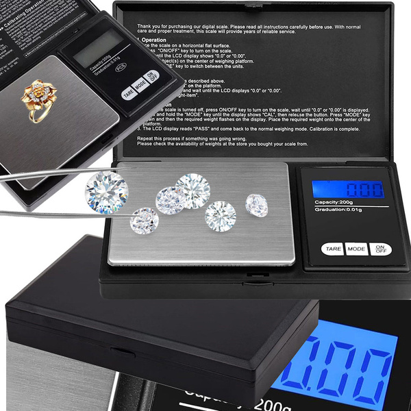 200g/0.01g precious electronic grammer weights