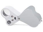 Jeweller's loupe folding 2 led 30x 60x