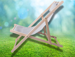 Chaise longue en bois chaise de plage chaise de jardin pliante coussin de plage