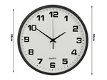 Wanduhr gross berührungslos leise 30 cm runder sekundenzeiger