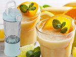 Blender portabil USB fără fir pentru smoothie, tocător de gheață, albastru