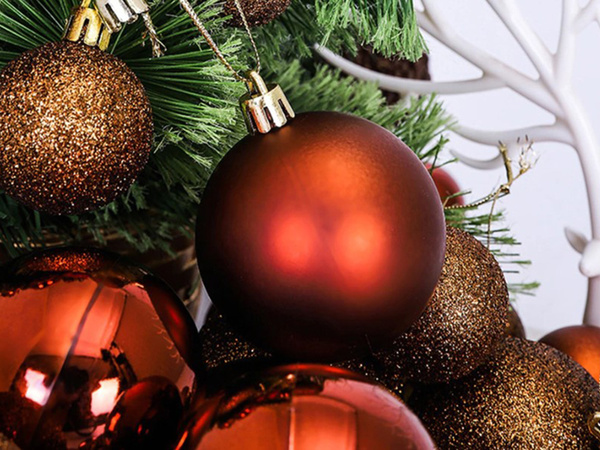 Têtes de sapin de noël 6/4/3 cm kit 100 pièces