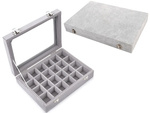 Jewellery box organiser display suede