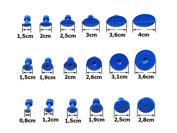 Komplet za odstranjevanje vdolbin na karoseriji