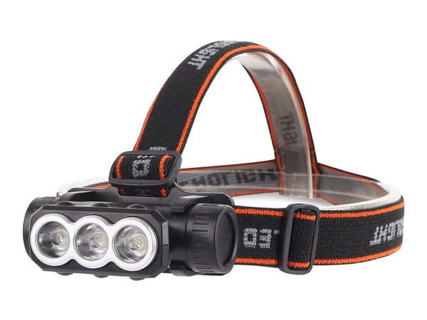 Fejlámpa fejlámpa újratölthető 3x led