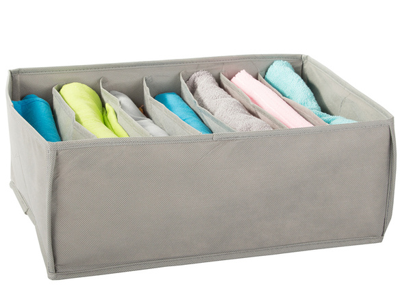 Underwear organiser bras for wardrobe drawer 7 compartments bin