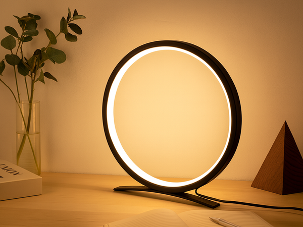 Miza nočna luč krožni obroč barva hladna topla neutralna nastavitev