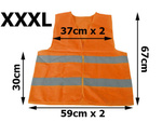 Chaleco reflectante de seguridad naranja