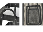 Bucătărie raft baie cabinet pe roți metal rack trei niveluri 3