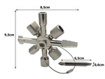 Llave eléctrica universal para armarios 10en1