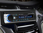 Radio samochodowe bluetooth usb aux sd 1-din mikrofon + pilot 4 x 60w
