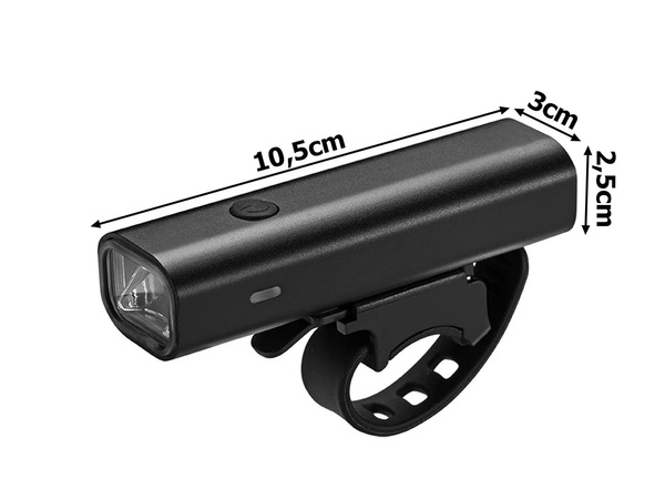 Predné led svetlo na bicykli odolné voči vode dobíjateľná batéria