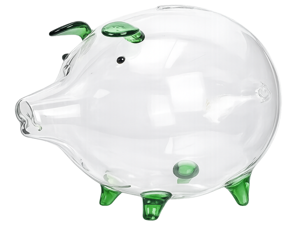 LARGE GREEN PIGGY BANK (48)