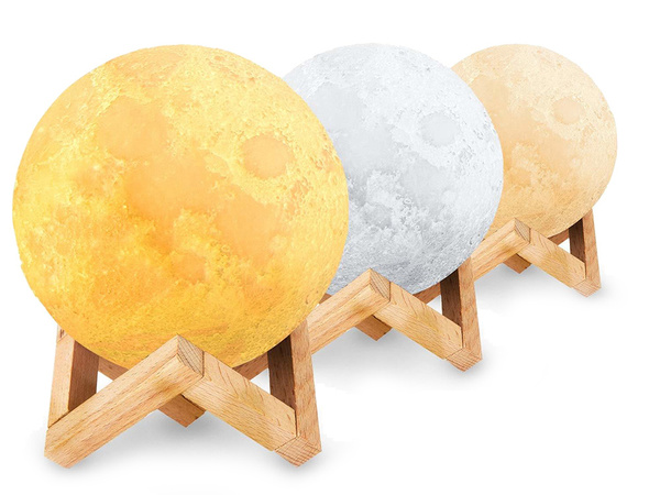 Osvětlení 3d moon light 8cm noční světlo