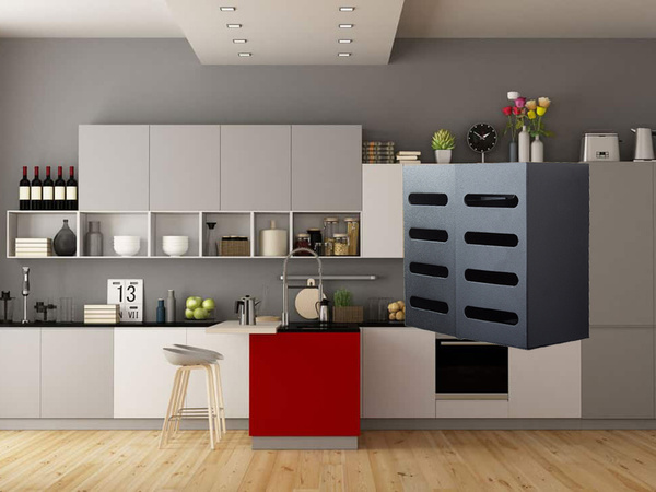 Wall-mounted cutlery organiser drainer