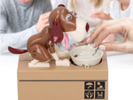 Hucha perro come monedas maquina expendedora interactiva caja fuerte grande