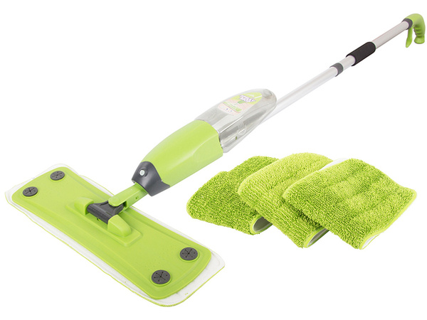 Set de 3 cartușe de schimb pentru mop plat cu spălător rotativ cu pulverizare solidă