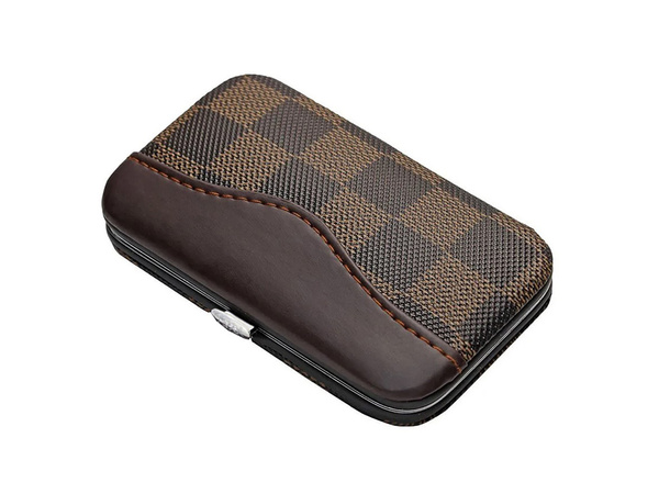 Nail art kit manicure holder case 7 items