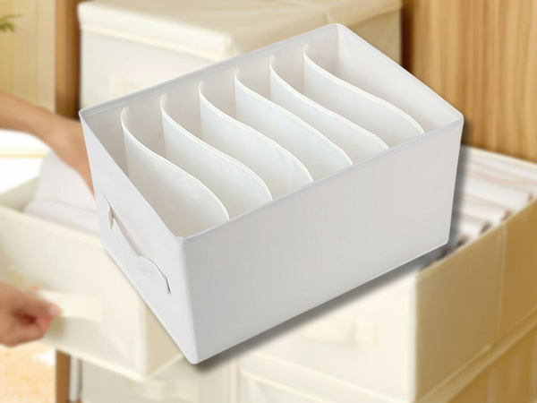 Clothes organiser underwear trousers drawer wardrobe socks white