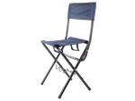 Fishing chair backrest with rod holder