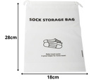 Sac à chaussettes de voyage organisateur d'avion imperméable pour le voyage