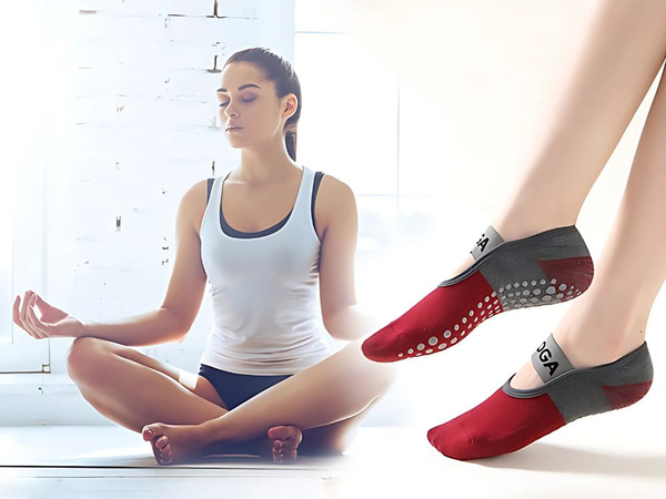 Non-slip yoga meditation cotton breathable socks 36-40