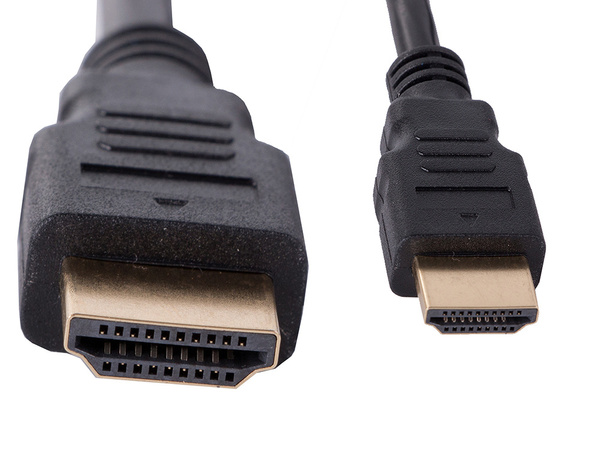 Kabel vga - hdmi 2m zlaté full hd konektory d-sub kabel