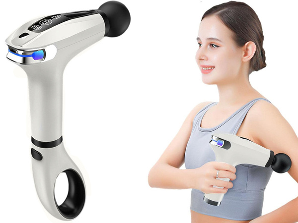 Pistolet de massage du dos masseur de jambes pistolet de massage puissant 4 embouts