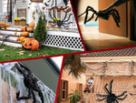 Décoration d'halloween araignée tarentule géante