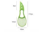 Cuchillo cortador de aguacate pelador de fruta multifuncional en plástico