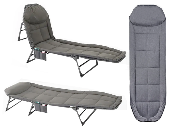 Folding travel bed recliner mattress lightweight portable field bed