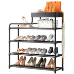 Shoe rack 5 levels shoe rack metal cabinet organiser with shelf