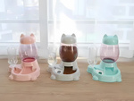 Dog food and water dispenser cat automatic bowl dispenser container 2in1