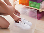 Caja de zapatos organizador de cajas de zapatos multicolor transparente 10pcs