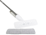 Flat mop with washer rotary solid spray 3x spare cartridges