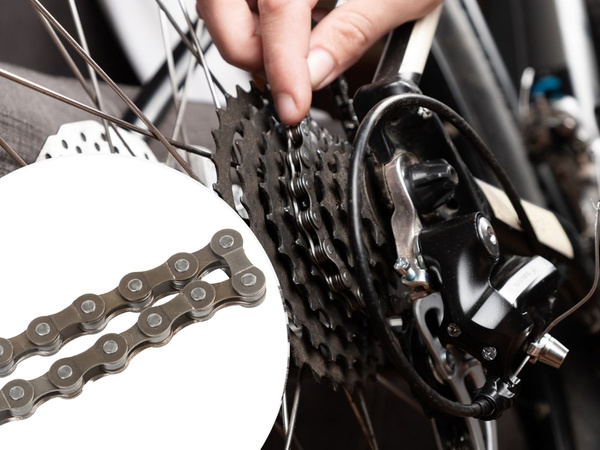 6/7/8-soros kerékpár lánc 116 láncszem mtb nagy teherbírású csapszeggel