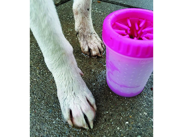 Limpiador patas perro gato vaso silicona grande l