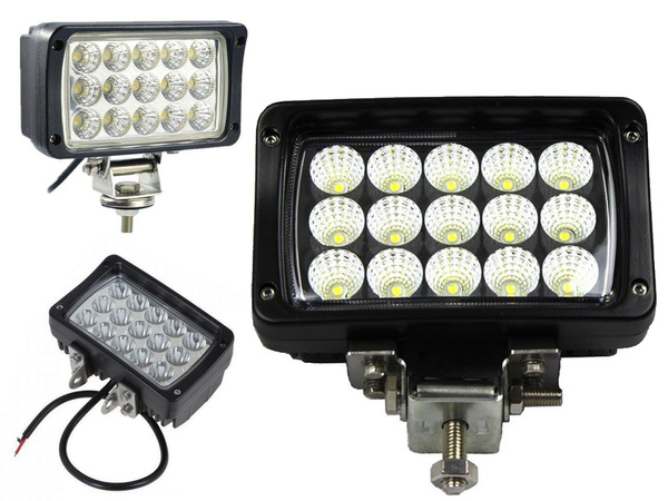 Faro trabajo 15 led halógeno panel 45w 12v 24v