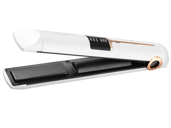 Plancha de pelo cerámica lcd 2en1 regulador temperatura power bank