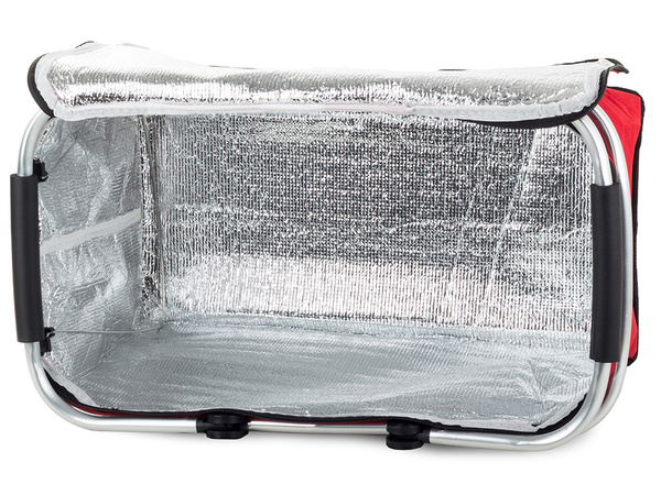 Thermofaltbarer picknickkorb isolierender einkaufskorb