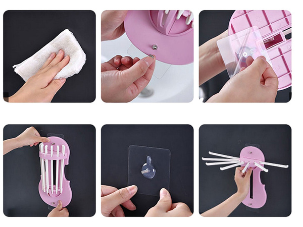 Törölközőtartó a fürdőszobában konyhában összecsukható