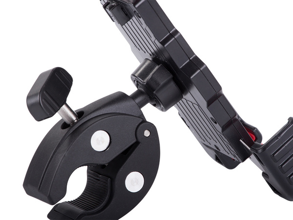 Anti-shock bicycle handlebar phone holder